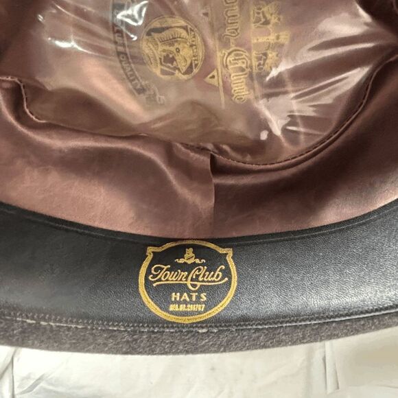 Town Club Fedora Mens Fashion Hat Vintage VTG Ackerman Clothes Denver Size 7 1/8 - Picture 6 of 10